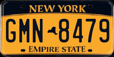 NY license plate GMN8479