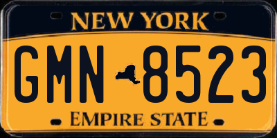 NY license plate GMN8523
