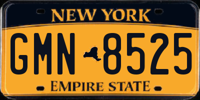 NY license plate GMN8525