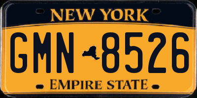 NY license plate GMN8526