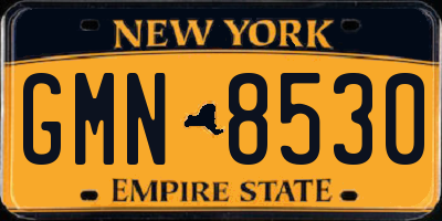 NY license plate GMN8530
