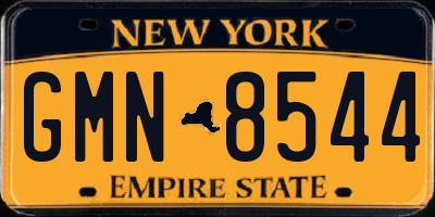 NY license plate GMN8544
