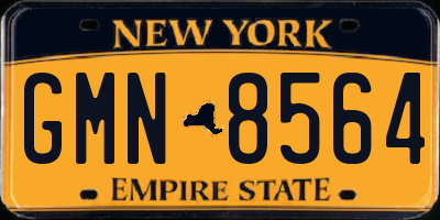 NY license plate GMN8564