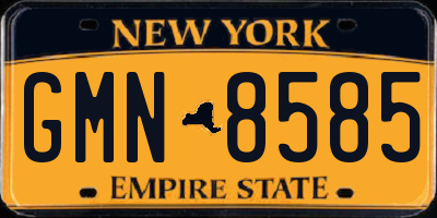 NY license plate GMN8585
