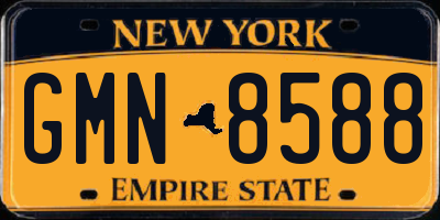 NY license plate GMN8588
