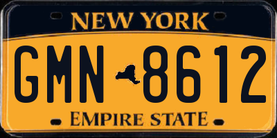 NY license plate GMN8612