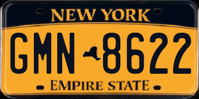 NY license plate GMN8622