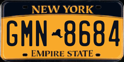 NY license plate GMN8684