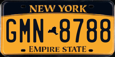 NY license plate GMN8788