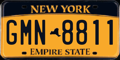 NY license plate GMN8811