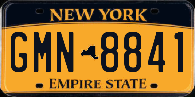 NY license plate GMN8841
