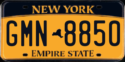 NY license plate GMN8850