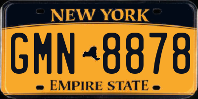 NY license plate GMN8878
