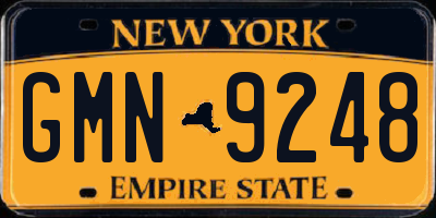NY license plate GMN9248