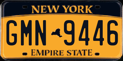 NY license plate GMN9446