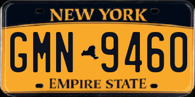 NY license plate GMN9460