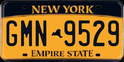 NY license plate GMN9529