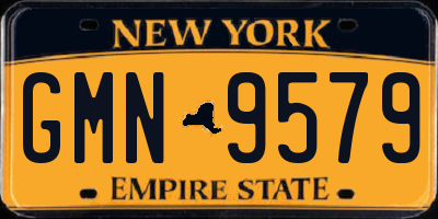 NY license plate GMN9579