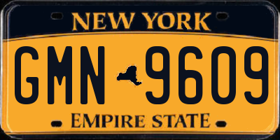 NY license plate GMN9609