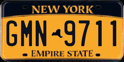 NY license plate GMN9711