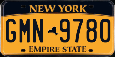 NY license plate GMN9780