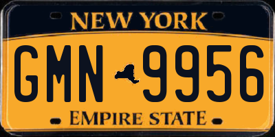 NY license plate GMN9956