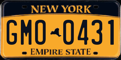 NY license plate GMO0431
