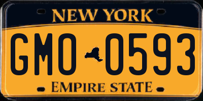 NY license plate GMO0593
