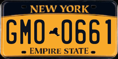 NY license plate GMO0661