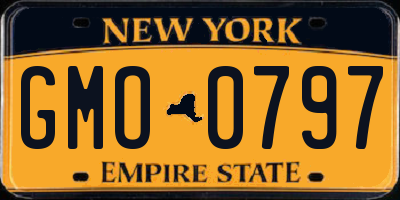 NY license plate GMO0797