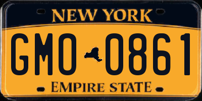NY license plate GMO0861