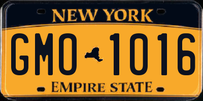 NY license plate GMO1016