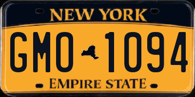 NY license plate GMO1094