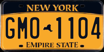 NY license plate GMO1104
