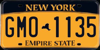 NY license plate GMO1135