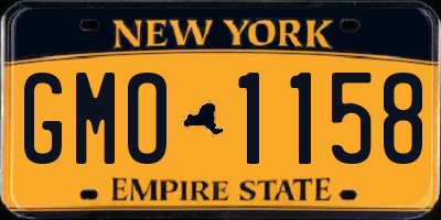 NY license plate GMO1158