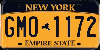 NY license plate GMO1172
