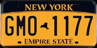 NY license plate GMO1177