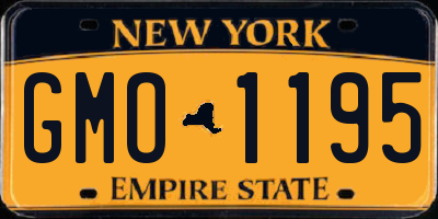 NY license plate GMO1195