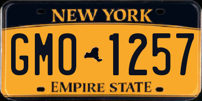 NY license plate GMO1257