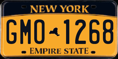 NY license plate GMO1268