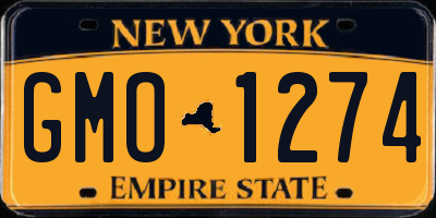 NY license plate GMO1274