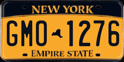 NY license plate GMO1276