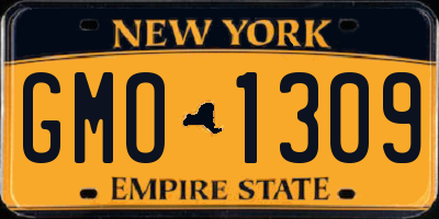 NY license plate GMO1309