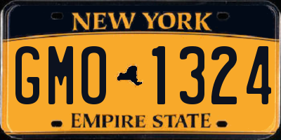 NY license plate GMO1324