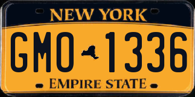 NY license plate GMO1336