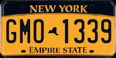 NY license plate GMO1339
