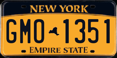 NY license plate GMO1351