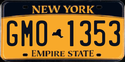 NY license plate GMO1353