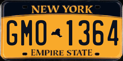NY license plate GMO1364